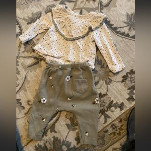 6months Girls top and bottom match set, Jessica Simpson
